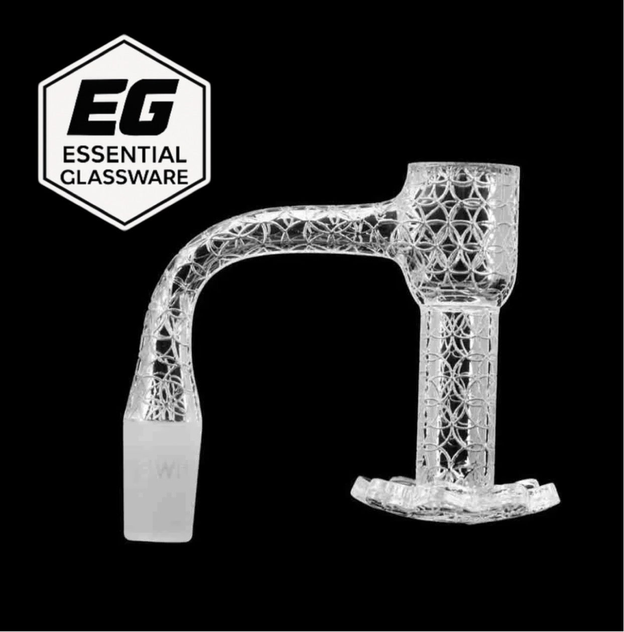 Terp slurper 14mm with flower design bottom, bead terp pearls and carb cap